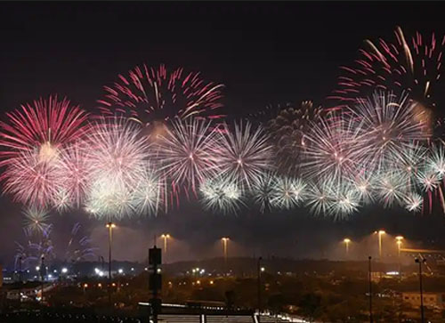 托克托县焰火晚会